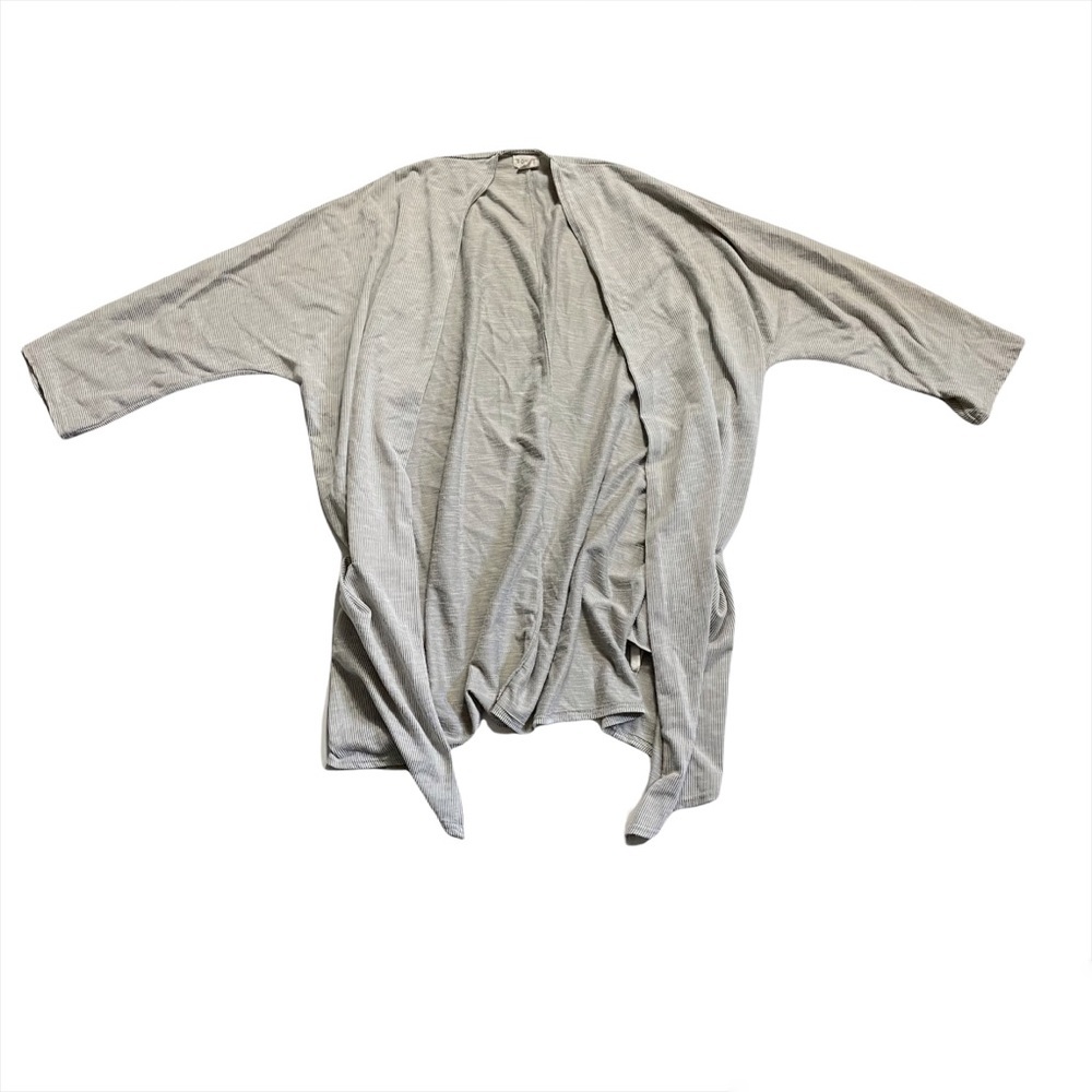 Donni Ribbed Knit Cream Cardigan Sweater OSFA Business Casual Office - Picture 1 of 6
